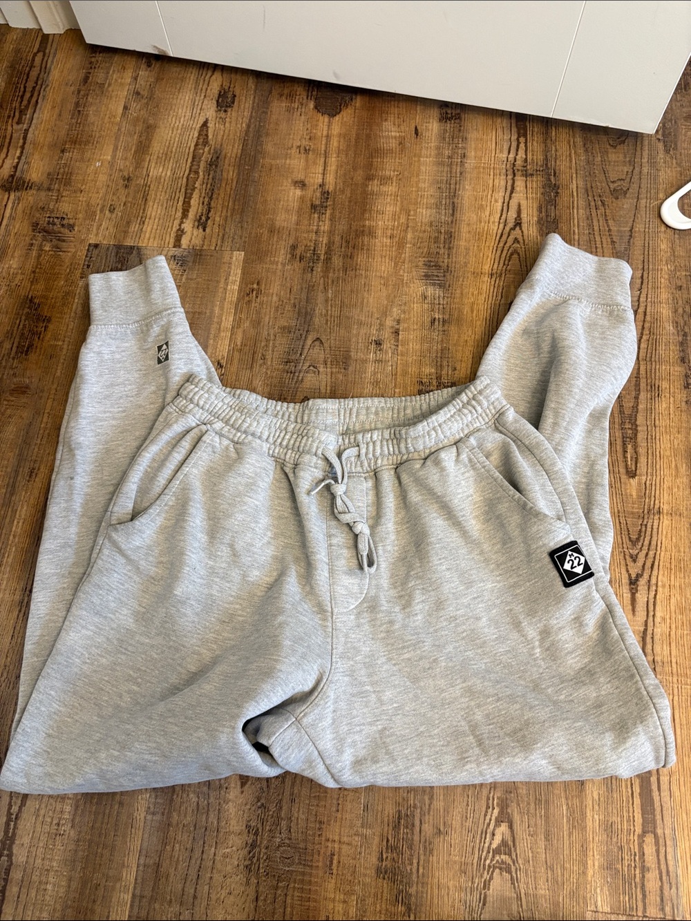 Light Gray 22 Patch Men’s Jogger Sweatpants - Picture 3 of 4